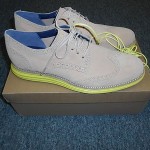 New Cole Haan Lunargrand Wing Tip Sandstone Suede Size 12M