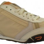 New $95 DIESEL Take Men’s Shoes Size US 10.5 EU 44 Pebble / Light Ecru