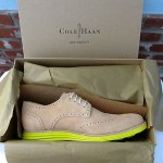 Cole Haan Lunargrand Wingtip Sandstone Suede Limelight C11248 NIB $248 Retail