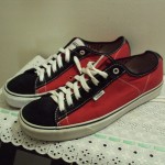 MENS VINTAGE FERRIS VANS TENNIS SHOES RED & BLACK MENS SZ 12 GREAT CONDITION