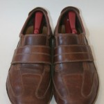 Cole Haan Series G Brown Leather Casual Athletic Shoe Velcro Strap Size 11M