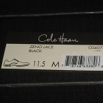 COLE HAAN NEW WITH BOX MEN’S SHOES “” ZENO LACE”” SZ11.5MED BLACK