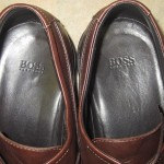 Boss Hugo Boss Lace-Up Brown Leather Moc Toe Oxford Shoes-Size 9.5 D- Made Italy