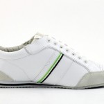 HUGO BOSS Mens Shoes Fashion White Sneakers VICTOIRE LA. NEW- NIB -eur42-uk8-us9