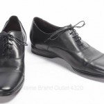 COLE HAAN 8.5 black leather AIR LORENZO CAP TOE lace up oxford dress shoe $328