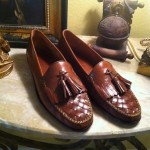 SHARP MENS  COLE HAAN BROWN LEATHER DRESS LOAFERS SIZE 9.5 M