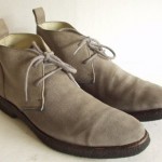 Mens DIESEL EFFECT Gray Leather Indie Grunge Chukka Ankle Boots size 8.5