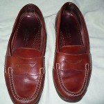 d COLE HAAN BROWN LEATHER PENNY LOAFERS MENS 10.5 D