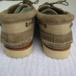 Mens Timberland Abington, 9M, gray, suede, two-tone, boat shoe