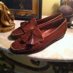 SHARP MENS  COLE HAAN BROWN LEATHER DRESS LOAFERS SIZE 9.5 M