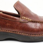 ► COLE HAAN NIKE AIR ◄ Mens US 10 Brown marble leather casual loafer driving Moc