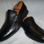 Cole Haan Nike Air Technology Sole Black Leather Slip On Loafers Size 8.5 M