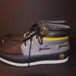 Timberland Boat Boot Navy Blue with grey and yellow details
