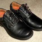 CLARKS UNstructured  Black Leather  mens Shoes/Oxfords  9 M  CLEAN-MINT (no box)