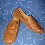 Cole Haan . Nike air .  Men’s  Moccasins . Penny Loafer .  Camel Brown . 11 M