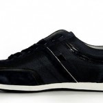 Hugo Boss Men’s Lace Up Fashion Sneakers Silvans Navy Blu 50235181 New Authentic