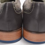 COLE HAAN 11.5 gray leather AIR COLTON WINGTIP perforated oxford dress shoe $198