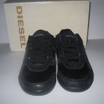 MEN DIESEL EXCURSE BLACK CLASSIC CASUAL SHOES LACE UP SIZE US 7.5 GREAT STYLE