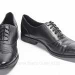 COLE HAAN 8.5 black leather AIR ADAMS CAP TOE lace up oxford dress shoe $198