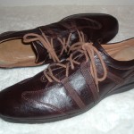 Hugo Boss Oil Tanned Leather Casual Dress Oxfords Footwear Mens Used Shoes 42