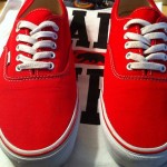 Authentic Red Vans: Men’s Size 13
