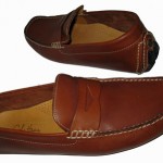 COLE HAAN MENS HOWLAND PENNY LOAFERS CASUAL TAN SLIP ON DRIVING SHOES SZ 7 EUC
