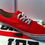 Authentic Red Vans: Men’s Size 13