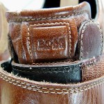 GENUINE HUGO BOSS TRAINERS BROWN LEATHER & SUEDE ORANGE MENS SIZE 10 EUR 43