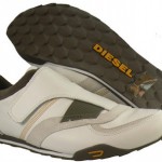 New $115 DIESEL Matthew On Men’s Shoes Size US 8.5  EU 41 White / Bungee Cord