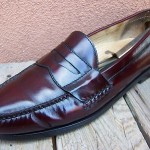 Cole Haan Mens Dress Shoes Sz Size 11.5B Burgundy Leather Slip On Penny Loafers