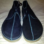 clarks originals desert trek black seude size 9m style 62144