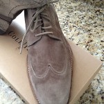 New $378.00 Cole Haan Vincenti Wing Oxford Men’s US 8.5 M Fossil Suede