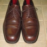 Boss Hugo Boss Lace-Up Brown Leather Moc Toe Oxford Shoes-Size 9.5 D- Made Italy
