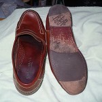 d COLE HAAN BROWN LEATHER PENNY LOAFERS MENS 10.5 D