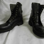 New DIESEL Mens “Butch & Cassidy” Black Leather Combat Boots Shoes US 10 EU 43