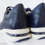 Cole Haan Air Conner Navy Blue Ostrich Print Men’s Size 8.5 M NIB