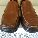 Cole Haan Brown Leather Loafer, 10M, Nike Air Rubber Sole, Excellent