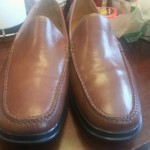 NEW MENS”10M”COLE HAAN NIKE AIR SLIP ON BROWN LEATHER LOAFERS GEL HEELED SHOES