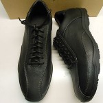 NEW COLE HAAN AIR HUGHES SOFT BLACK LEATHER CASUAL FASHION SNEAKERS W/ NIKE AIR