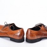 COLE HAAN 10 brown leather NIKE AIR split toe oxford derby blucher shoe C09161