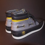 Timberland Boat Boot Navy Blue with grey and yellow details