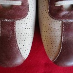 Cole Haan Nike Air oxfords 10.5 M brown tan leather VGC breathing holes