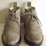 Mens DIESEL EFFECT Gray Leather Indie Grunge Chukka Ankle Boots size 8.5
