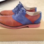 New Cole Haan Air Franklin Saddle Bourbon/Ocean Suede Sz 10.5M