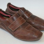 Cole Haan Series G Brown Leather Casual Athletic Shoe Velcro Strap Size 11M