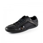 Hugo Boss Red Label Lather Mens Sneakers In Black – SNER 50210257 001 – Size 11