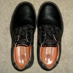 CLARKS UNstructured  Black Leather  mens Shoes/Oxfords  9 M  CLEAN-MINT (no box)