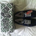 NWT Kenzo Paris Vans leopard Blue Men Authentic Lace up SZ 11.5 Opening Ceremony