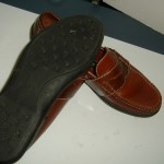 COLE HAAN MENS BROWN LEATHER PENNY LOAFER SIZE 9 1/2M