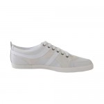 Hugo Boss Orange “ORODOS V” White Leather Fashion Sneakers Shoes Sz 8 9 10 11 13